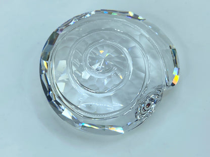 Swarovski Crystal Spiral Top Shell Figurine 880693 Swan Logo Retired S108