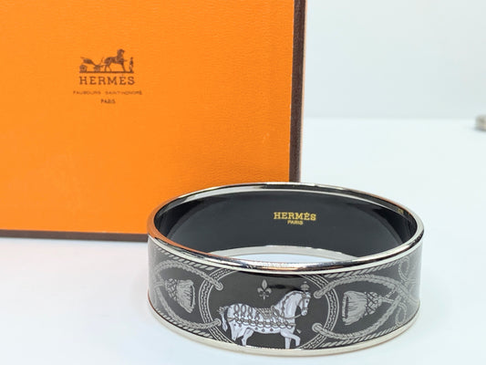 Hermes Paris Grand Apparat 2 bangle 20mm with box GS252