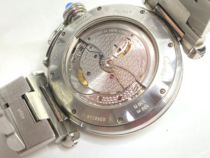 Vintage Cartier Pasha Automatic Stainless Steel Watch Date Extra Links SS160