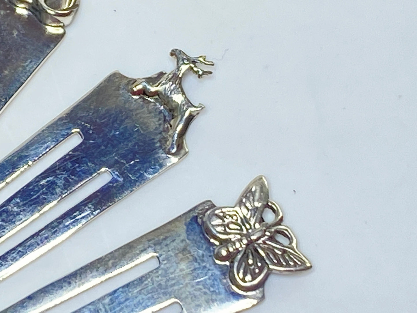 Sterling Silver Novelty Bookmark Animal & Charm Tops, sold individually SS177