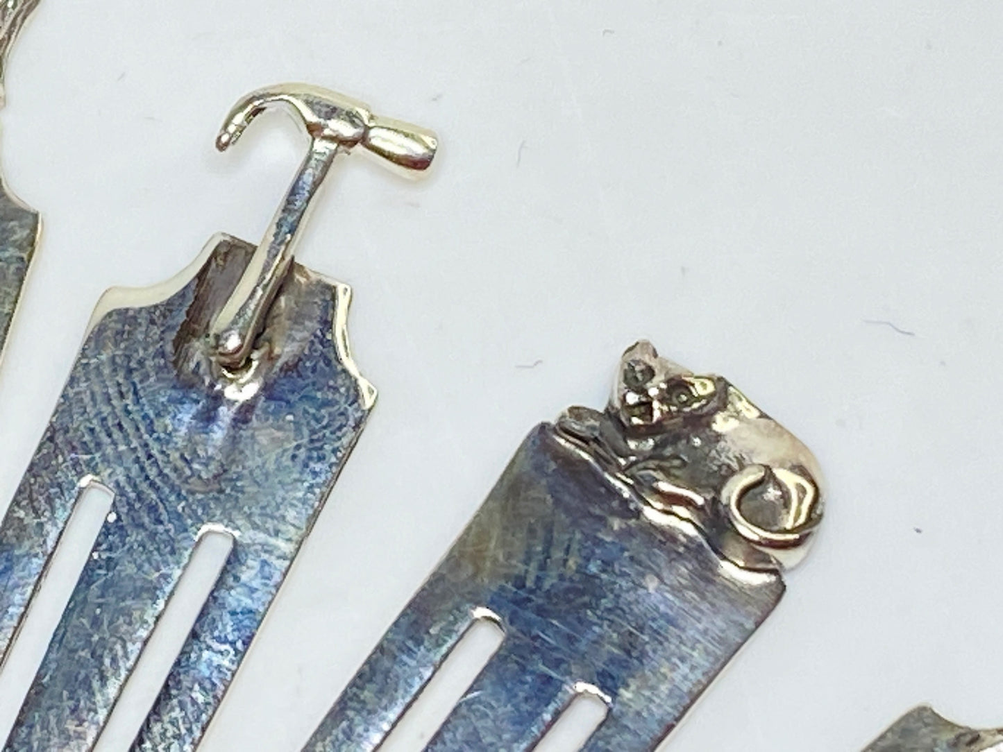 Sterling Silver Novelty Bookmark Animal & Charm Tops, sold individually SS177