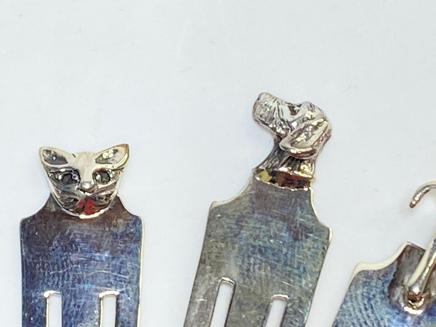 Sterling Silver Novelty Bookmark Animal & Charm Tops, sold individually SS177
