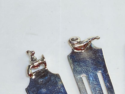 Sterling Silver Novelty Bookmark Animal & Charm Tops, sold individually SS177