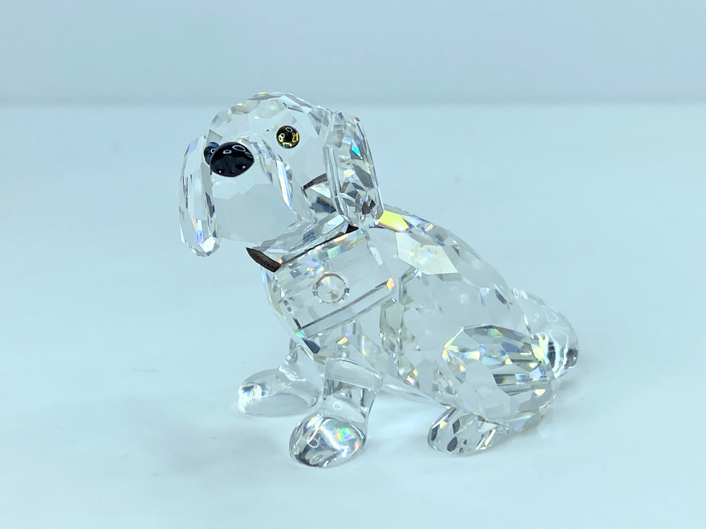 Swarovski Crystal St Bernard Puppy Mint COA Displayed Mirror S121