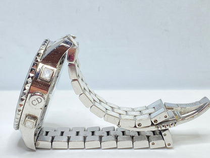 Dior Stainless Steel Chronograph Watch Mother-of-Pearl Dial Bracelet SS163