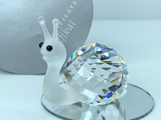 Swarovski Crystal: 012725 Snail Version 1 COA Mirror S114