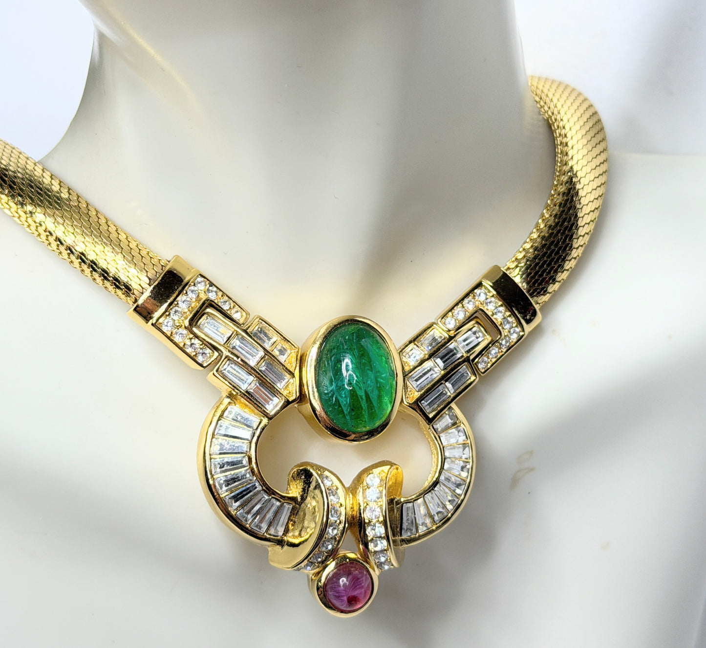Vintage Christian Dior Necklace and Matching Earrings Set GS839
