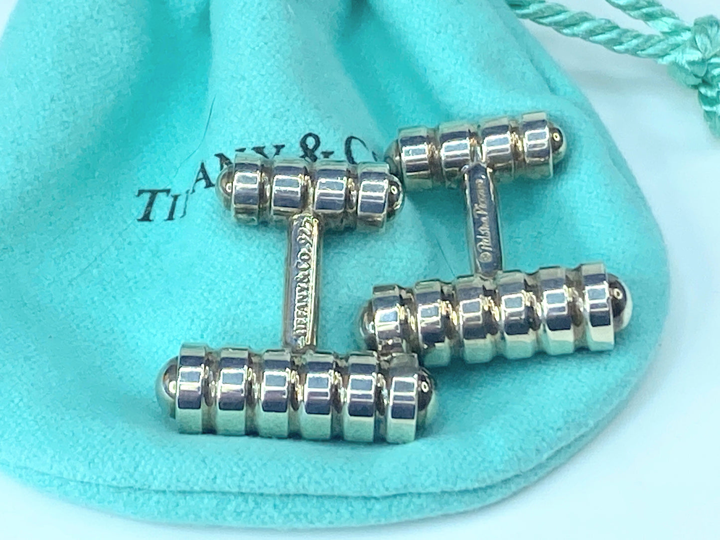 Tiffany & Co Silver Paloma Picasso Cufflinks Authentic JR8849