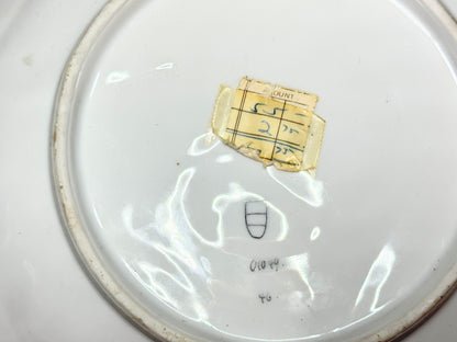 Antique French Oyster Plate, Gilded Shell Motif, 8.5" Elegant Form A715