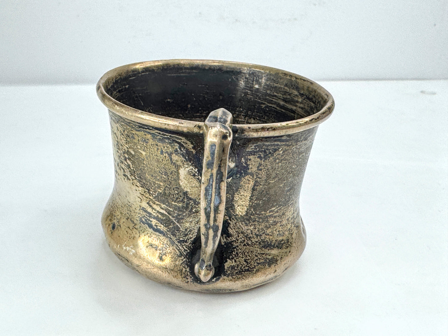 Vintage sterling silver engraved baby cup christening handled mug no. 807 SS470