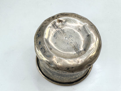 Vintage sterling silver engraved baby cup christening handled mug no. 807 SS470