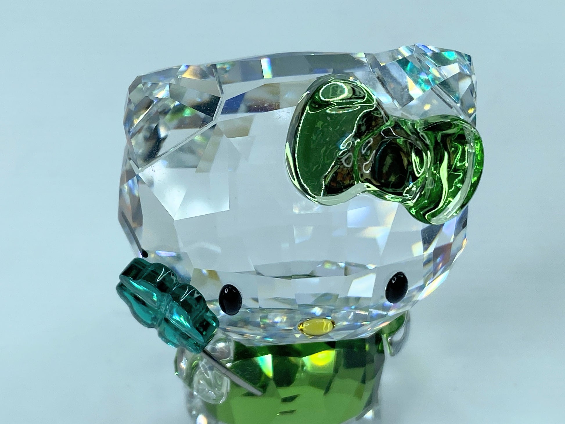 Swarovski Hello Kitty Lucky Charm Clover Crystal in box new COA Mirror S118