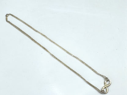 Vintage Tiffany Infinity sterling silver necklace 15" pendant necklace JR1864