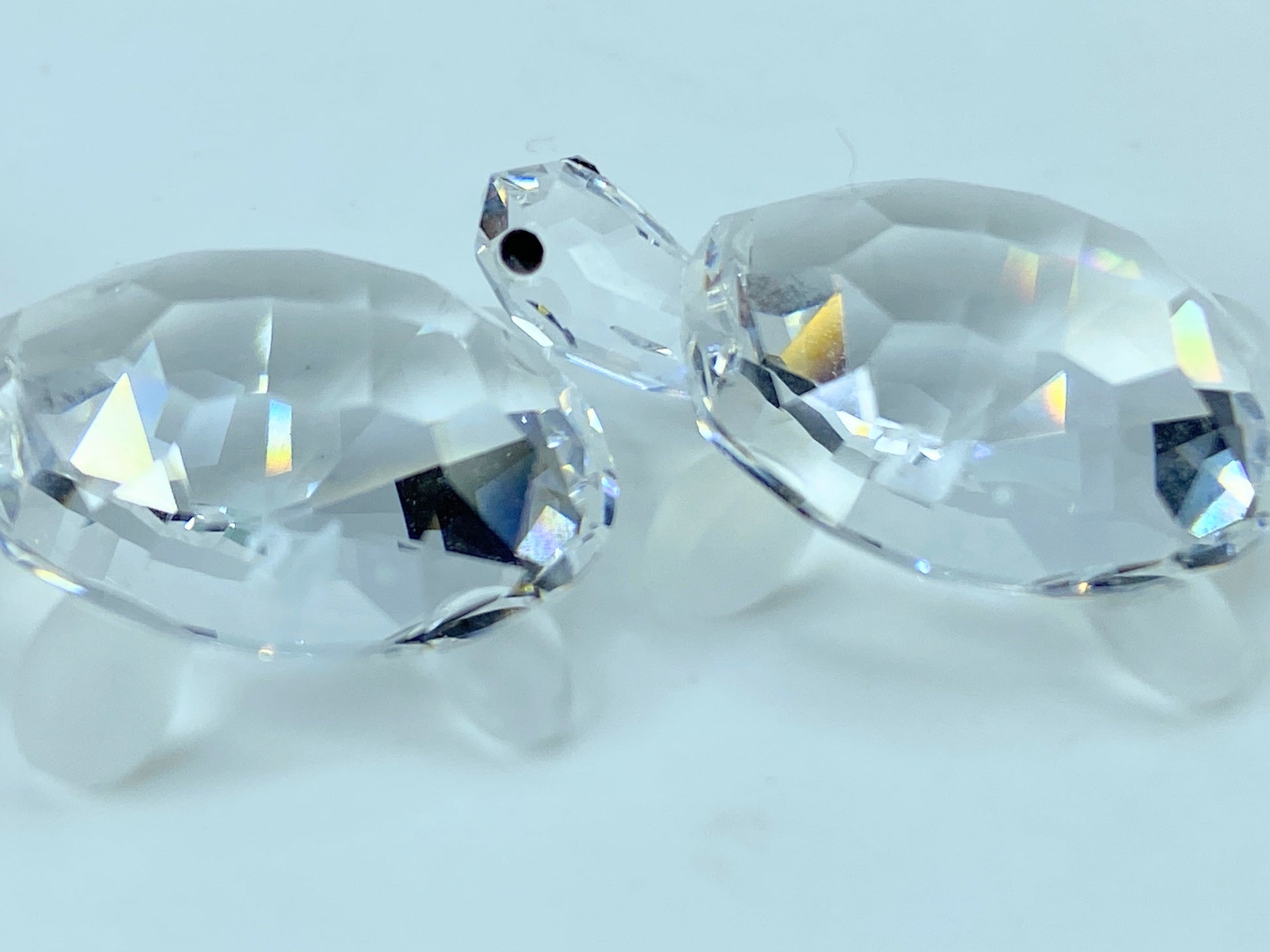 Swarovski Crystal Mom & baby Turtles (3) figurines COA Mirror S120