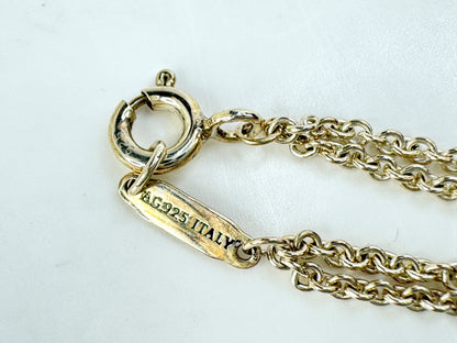 Vintage Tiffany Infinity sterling silver necklace 15" pendant necklace JR1864