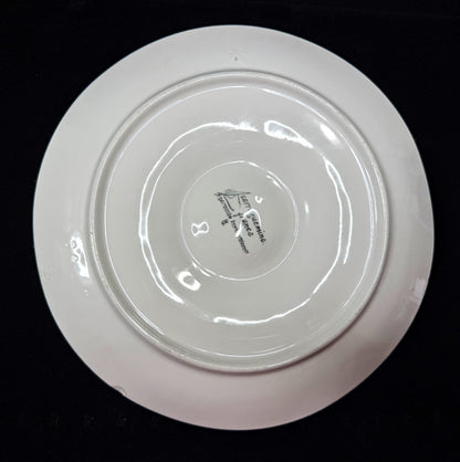 Mind-century Sarreguemines France Majolica Oyster Plate 10" Mint A1099