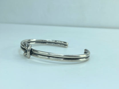 James Avery Sterling Silver Love Knot Cuff Bracelet Retired w/box 6.5" JR583