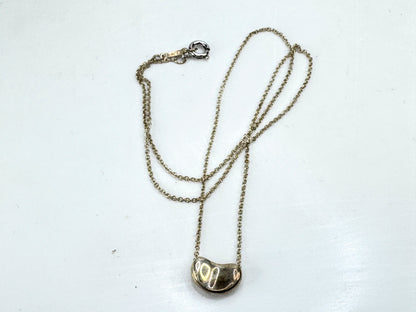Vintage Tiffany & Co. Elsa Peretti sterling 11.0mm bean pendant necklace JR1901