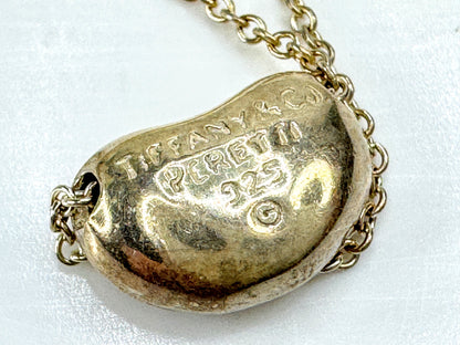 Vintage Tiffany & Co. Elsa Peretti sterling 11.0mm bean pendant necklace JR1901