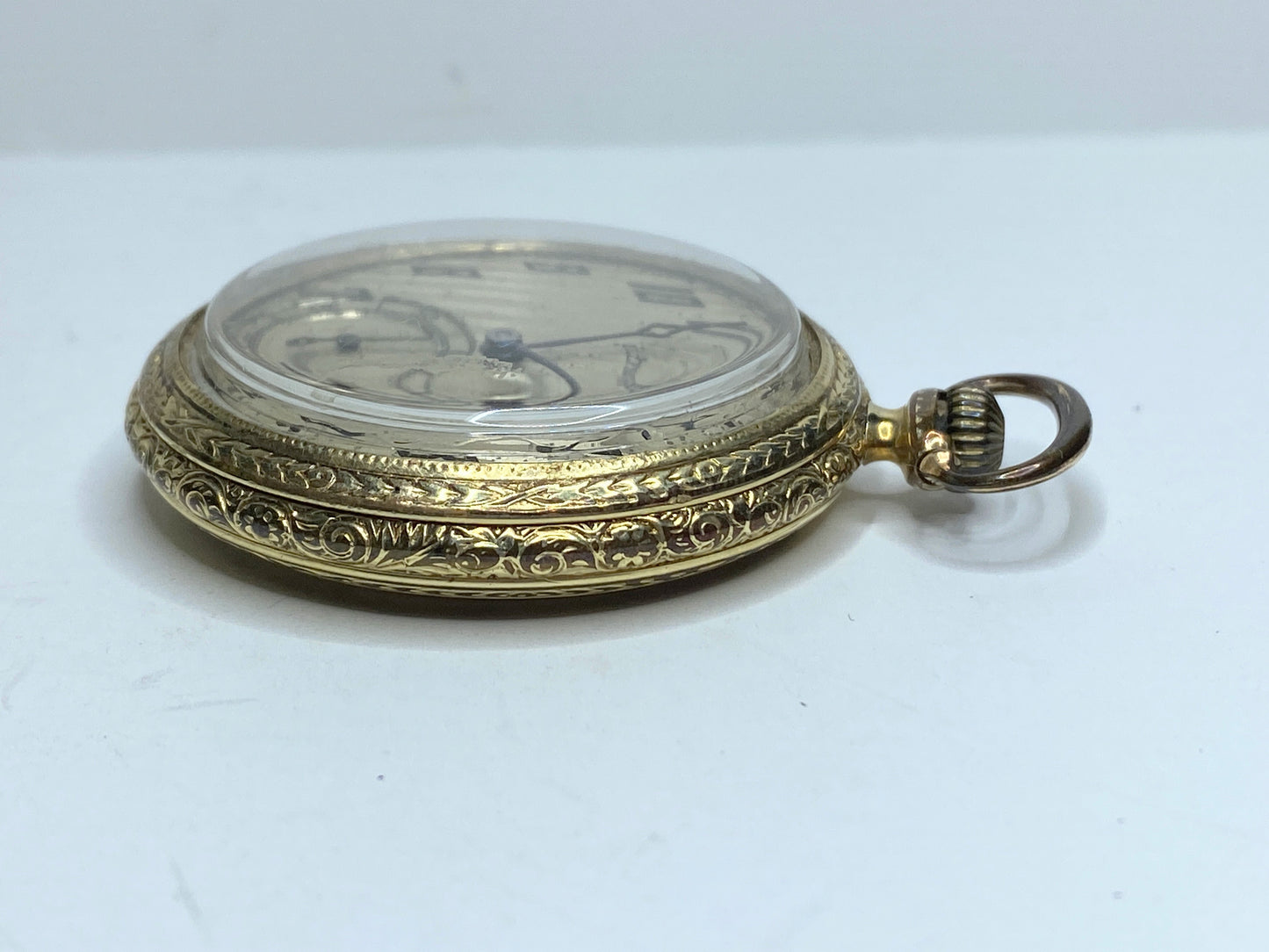 1926 Illinois Pocket Watch Open Face 12s 17 Jewels Gold Filled Running  SS169