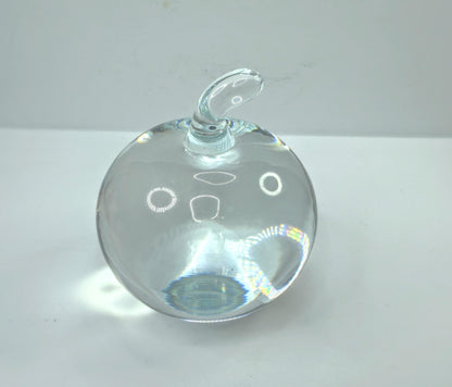 Signed Tiffany & Co. Crystal Apple Paperweight for New York City 1987 A1116