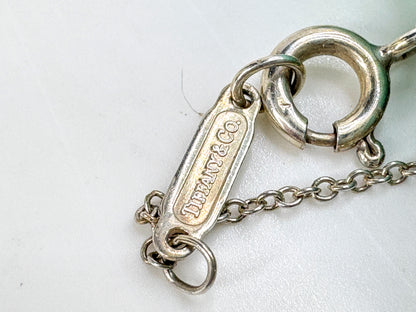 Vintage Tiffany & Co. Atlas sterling silver round circle pendant necklace JR1910