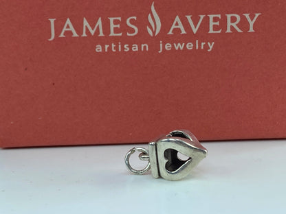 James Avery Finial Heart Charm /Pendant Retired Love Sweetheart Sterling JR591