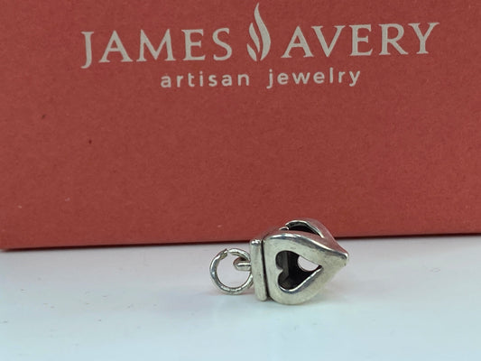 James Avery Finial Heart Charm /Pendant Retired Love Sweetheart Sterling JR591