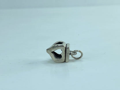 James Avery Finial Heart Charm /Pendant Retired Love Sweetheart Sterling JR591