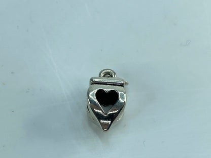 James Avery Finial Heart Charm /Pendant Retired Love Sweetheart Sterling JR591