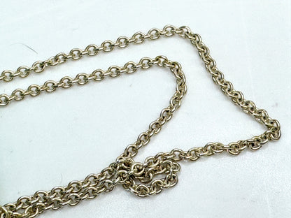 Vintage Tiffany & Co Elsa Peretti large sterling 2.0" initial J necklace JR1912