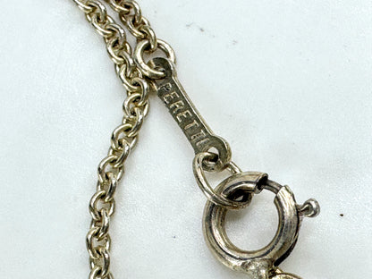 Vintage Tiffany & Co Elsa Peretti large sterling 2.0" initial J necklace JR1912
