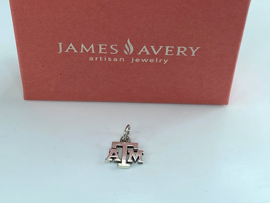 James Avery Sterling Silver Texas A&M University Aggies ATM Charm Pendant JR594