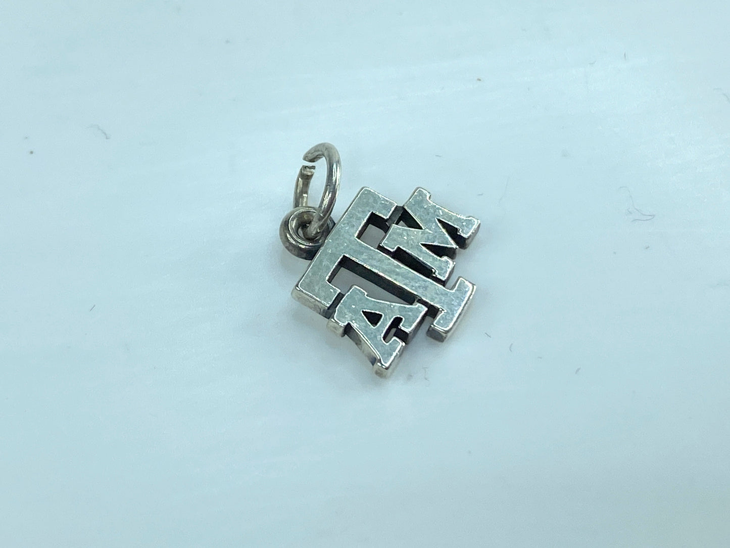 James Avery Sterling Silver Texas A&M University Aggies ATM Charm Pendant JR594