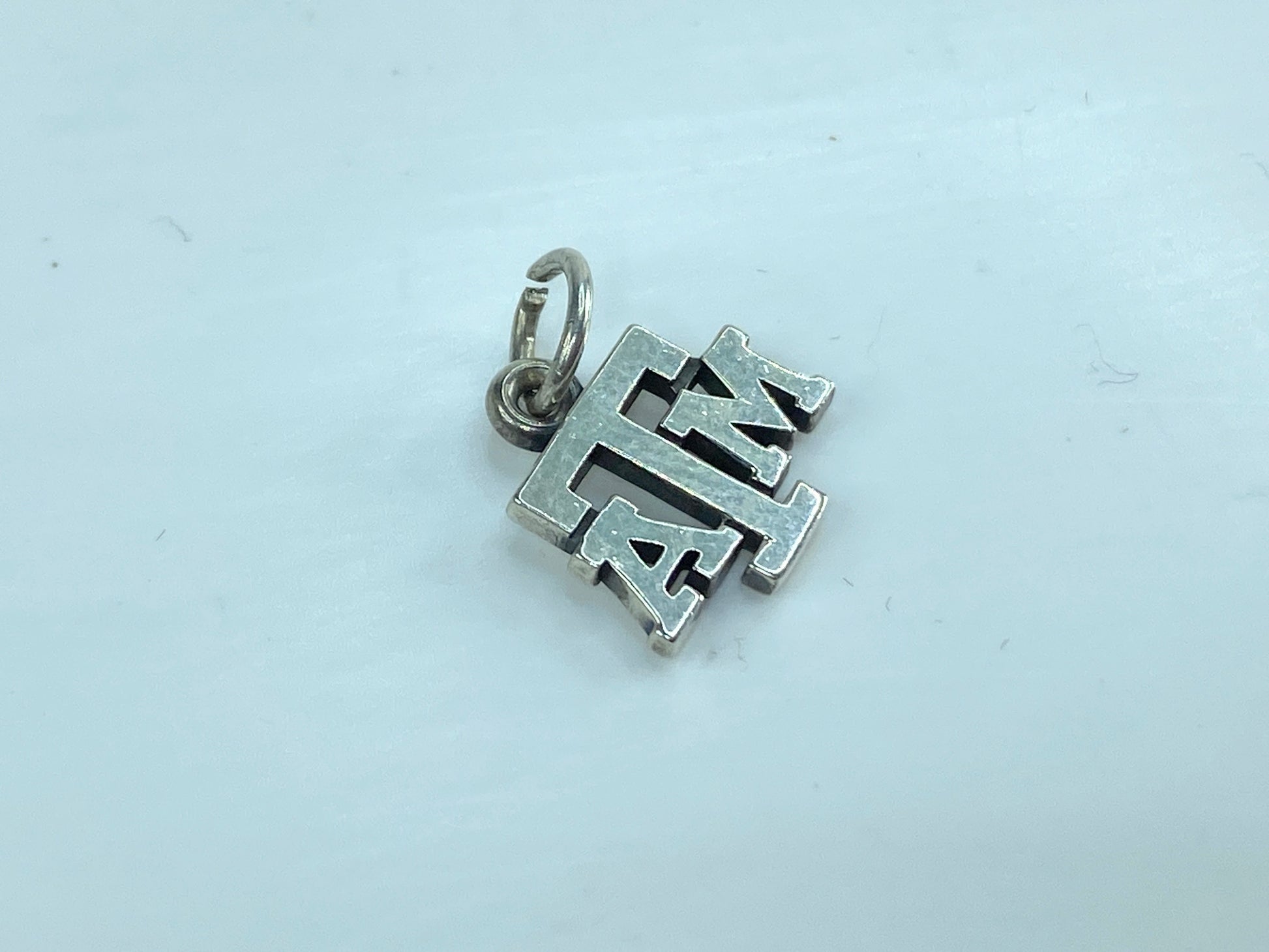 James Avery Sterling Silver Texas A&M University Aggies ATM Charm Pendant JR594