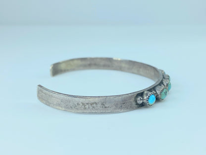 Native American turquoise and sterling silver bracelets 12.8g JR8867