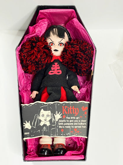 Living Dead Dolls Kitty Cheerleader Doll 2001 Mezco w Box Accessories NIB XN68