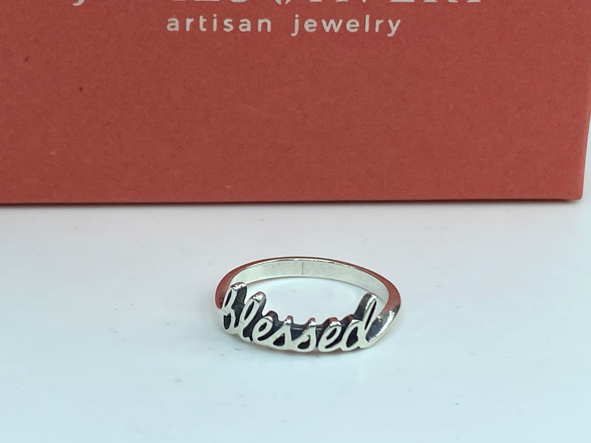 "Blessed" ring sterling Silver from James Avery s8 JR599