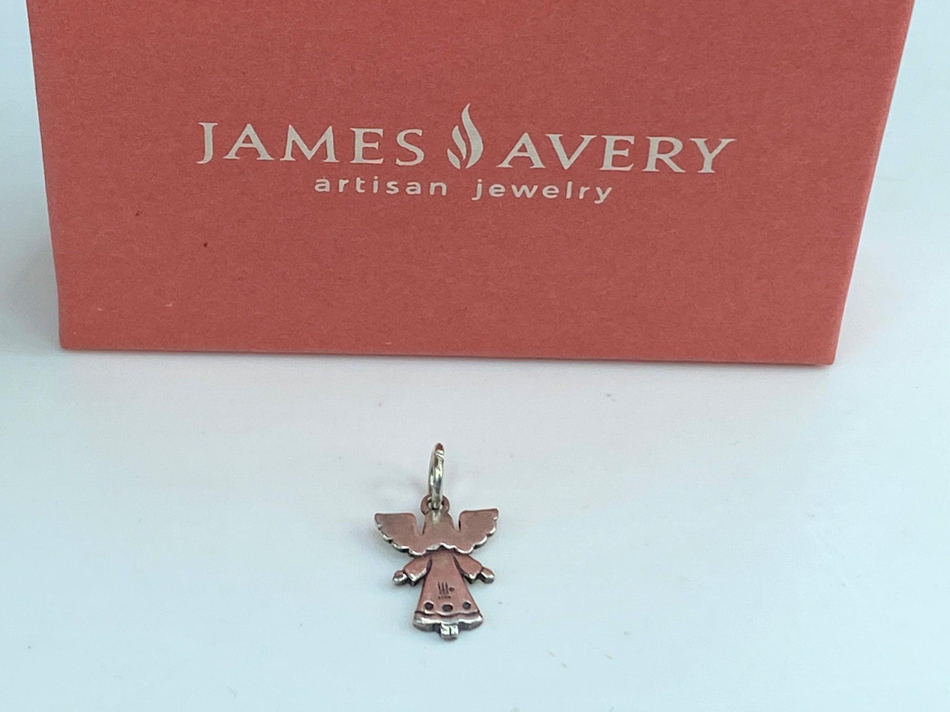 James Avery Adorned Angel Sterling Silver Charm Pendant with box JR601