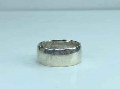James Avery 8.6mm Sterling Silver wide wedding half circle Wedding band JR603
