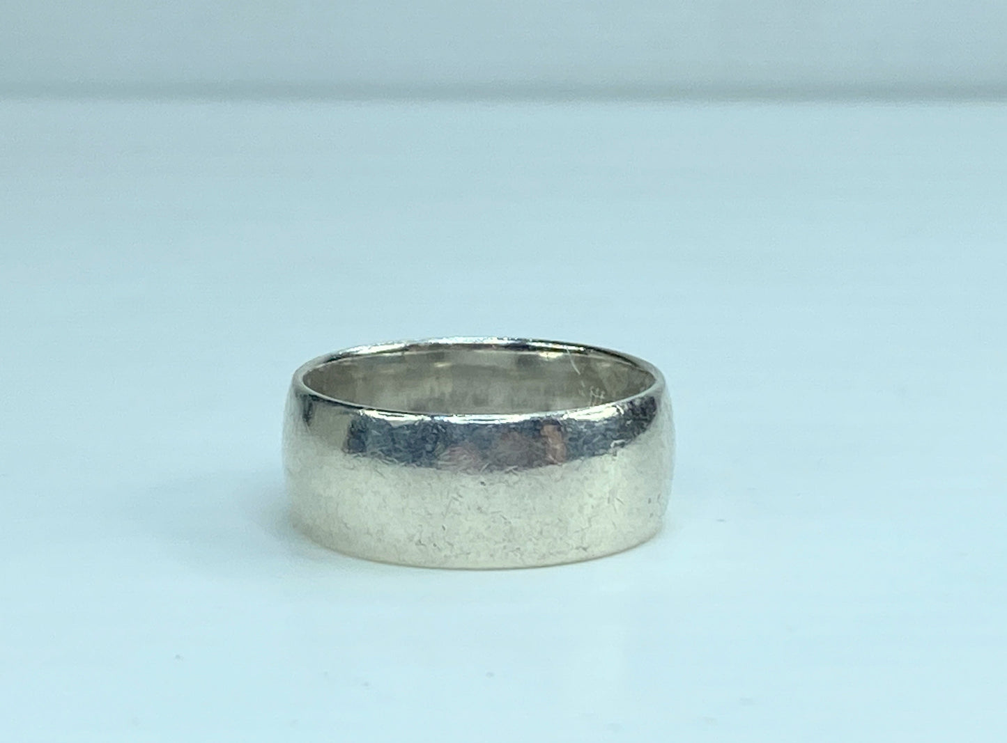 James Avery 8.6mm Sterling Silver wide wedding half circle Wedding band JR603
