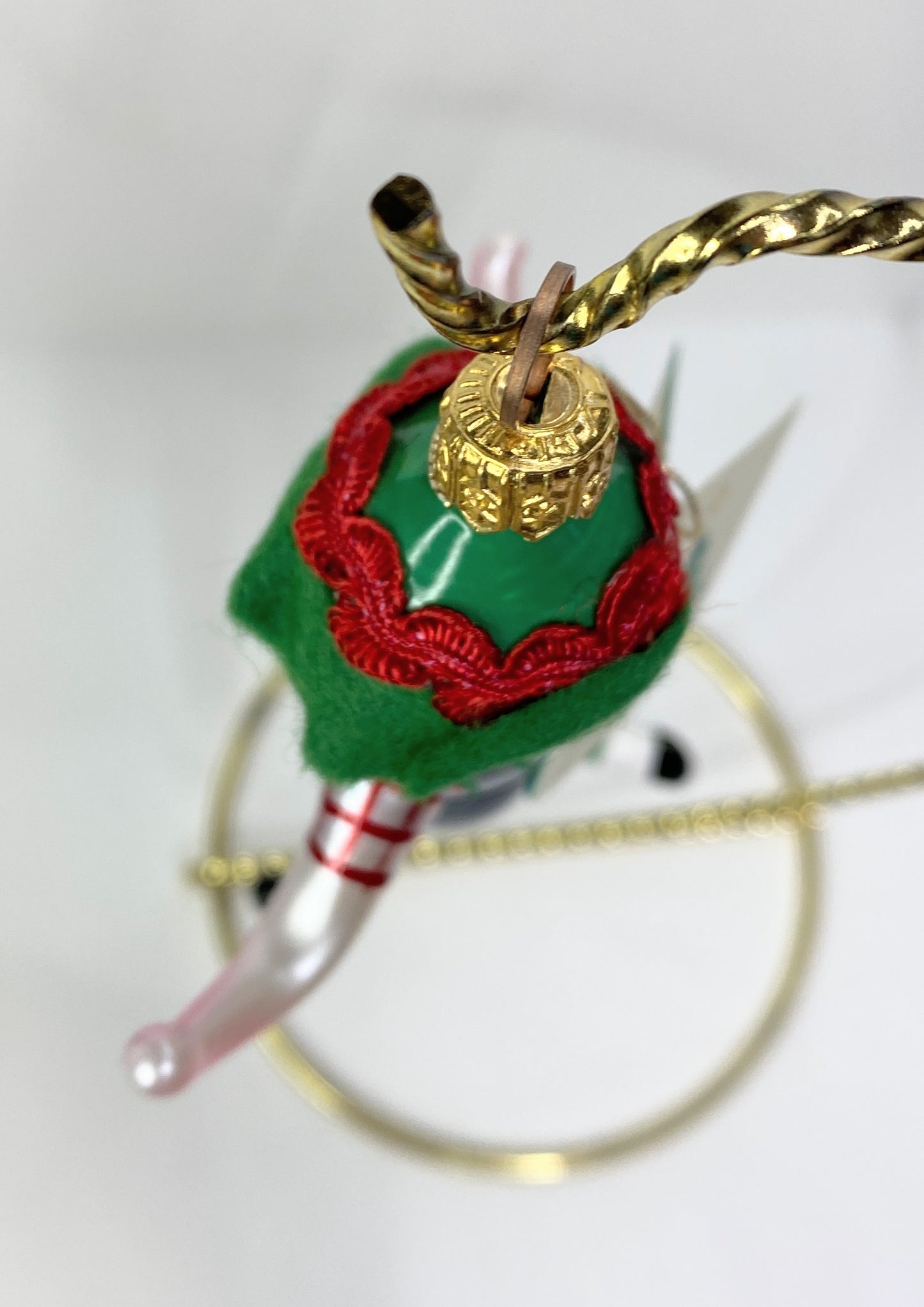 Soffieria De Carlini glass Christmas ornament in Bavarian-style lederhosen XN88