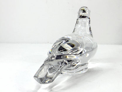 Baccarat Clear Crystal Pigeon Dove Bird Figurine A1121