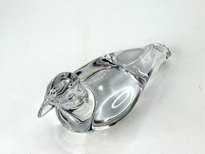 Baccarat Clear Crystal Pigeon Dove Bird Figurine A1121