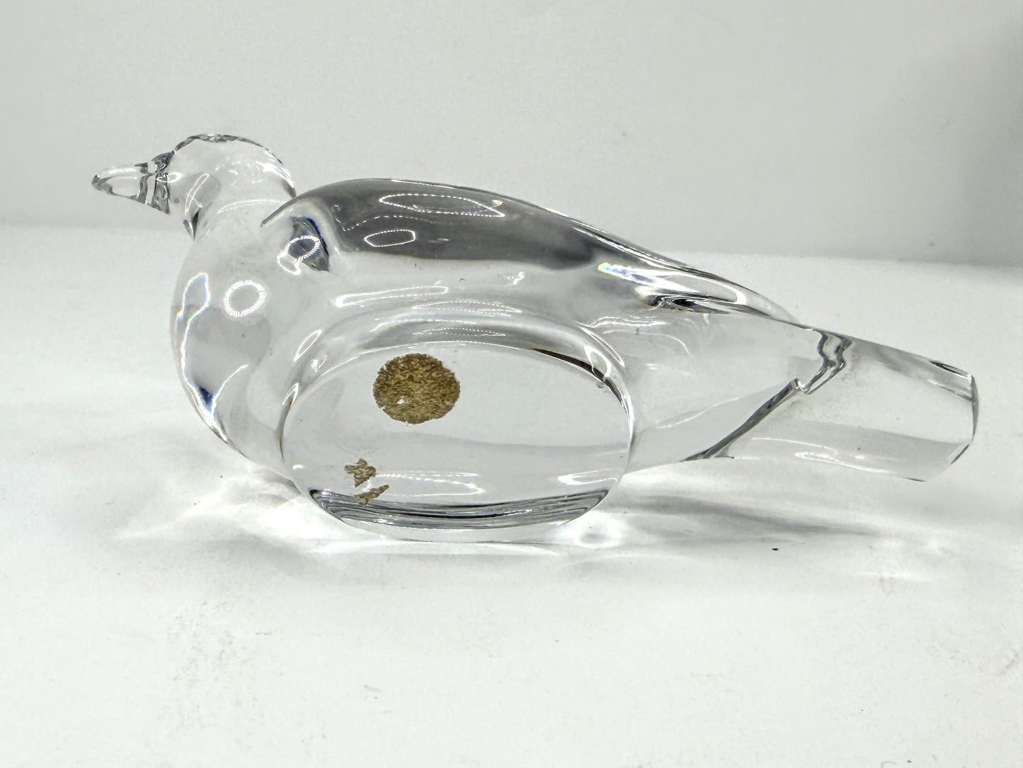 Baccarat Clear Crystal Pigeon Dove Bird Figurine A1121
