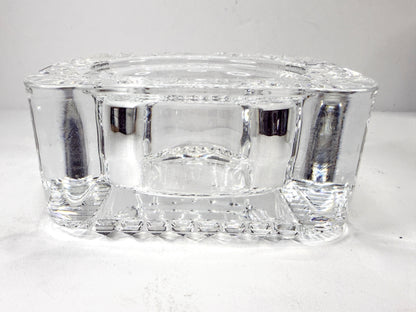 Vintage French Cut Crystal Square Ashtray Made in France A1122