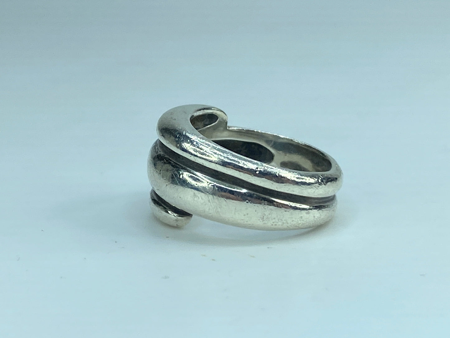 Sterling Silver James Avery Wrap Around Dome Ring Size 6.5 RARE & RETIRED JR605