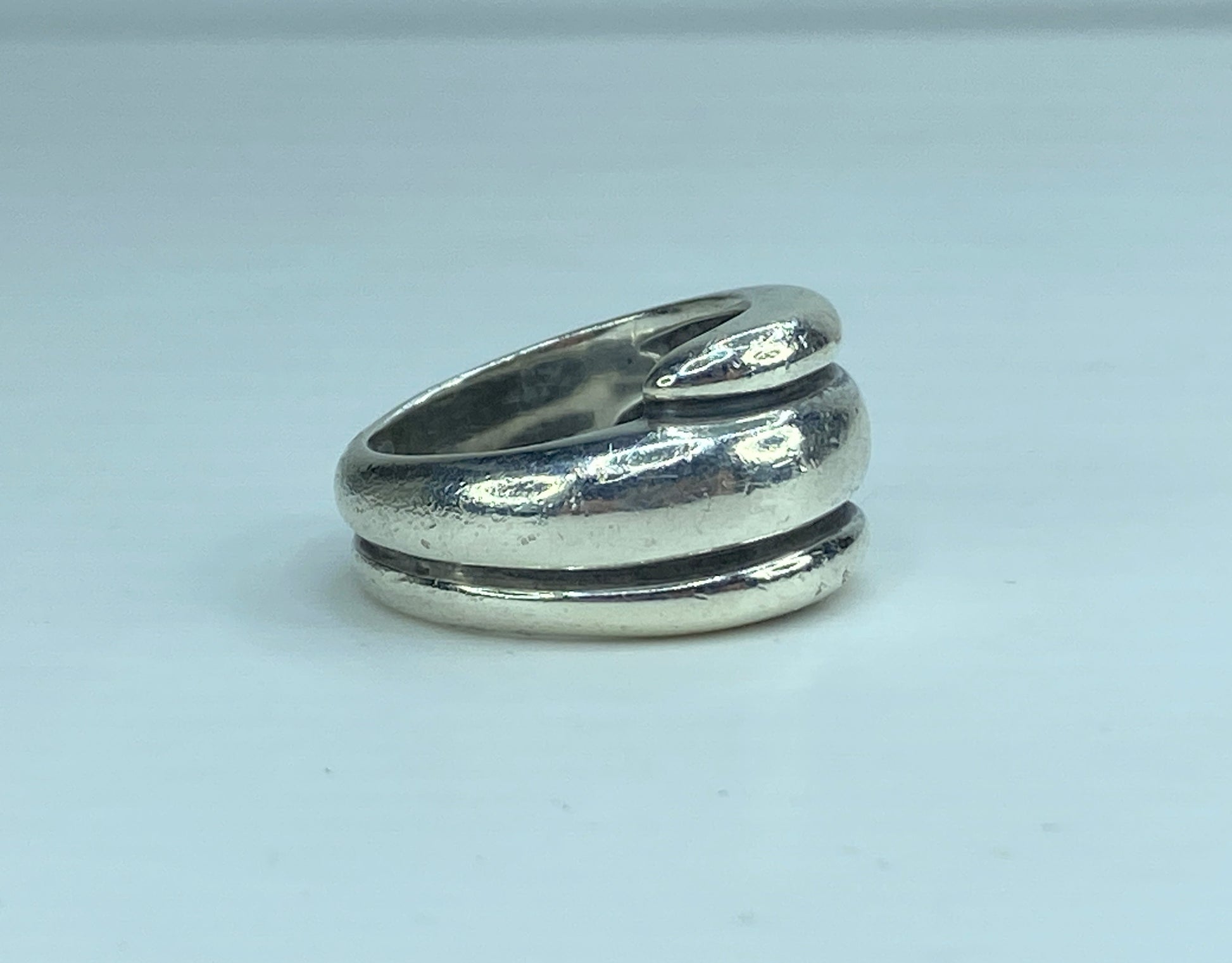 Sterling Silver James Avery Wrap Around Dome Ring Size 6.5 RARE & RETIRED JR605