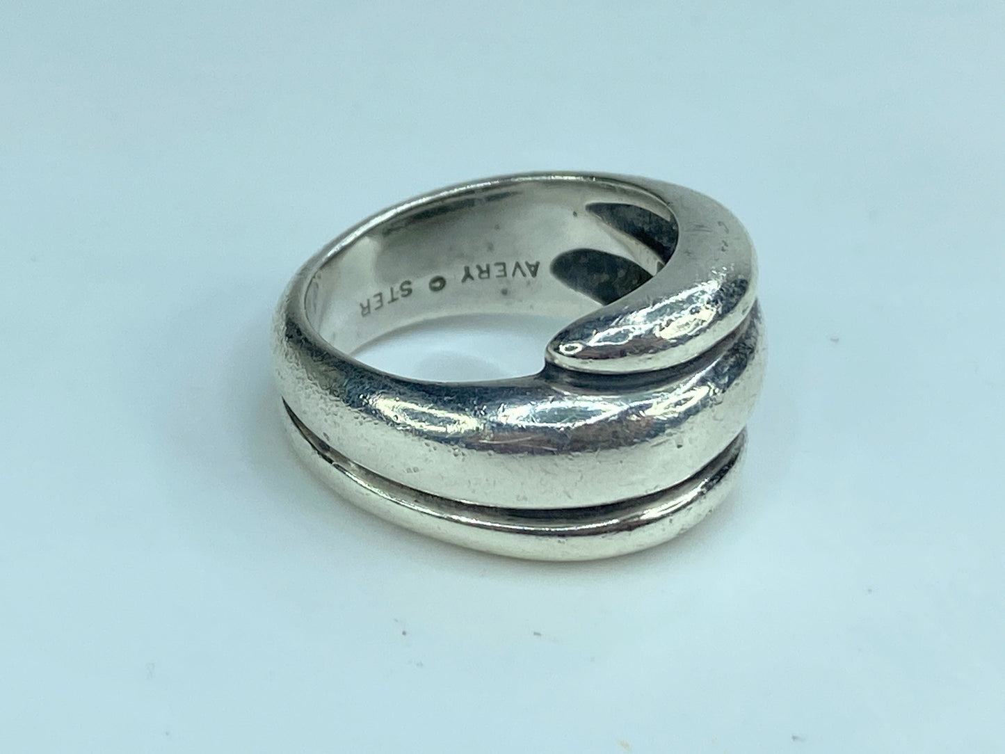 Sterling Silver James Avery Wrap Around Dome Ring Size 6.5 RARE & RETIRED JR605