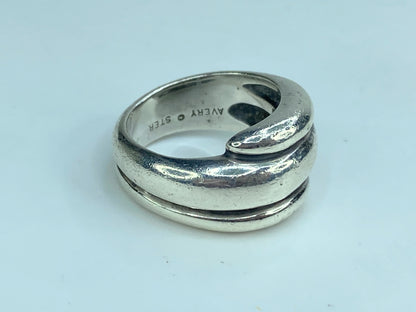 Sterling Silver James Avery Wrap Around Dome Ring Size 6.5 RARE & RETIRED JR605